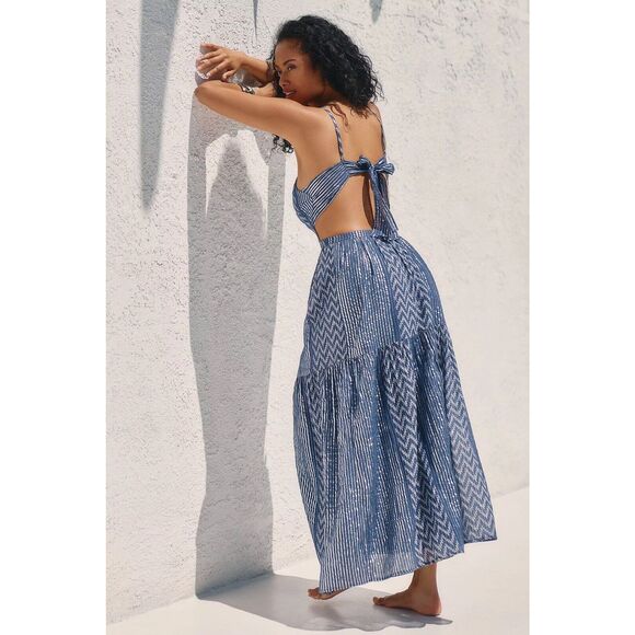 New Anthropologie Mahila Reva Halter Maxi Dress Size Extra Large - Picture 3 of 10